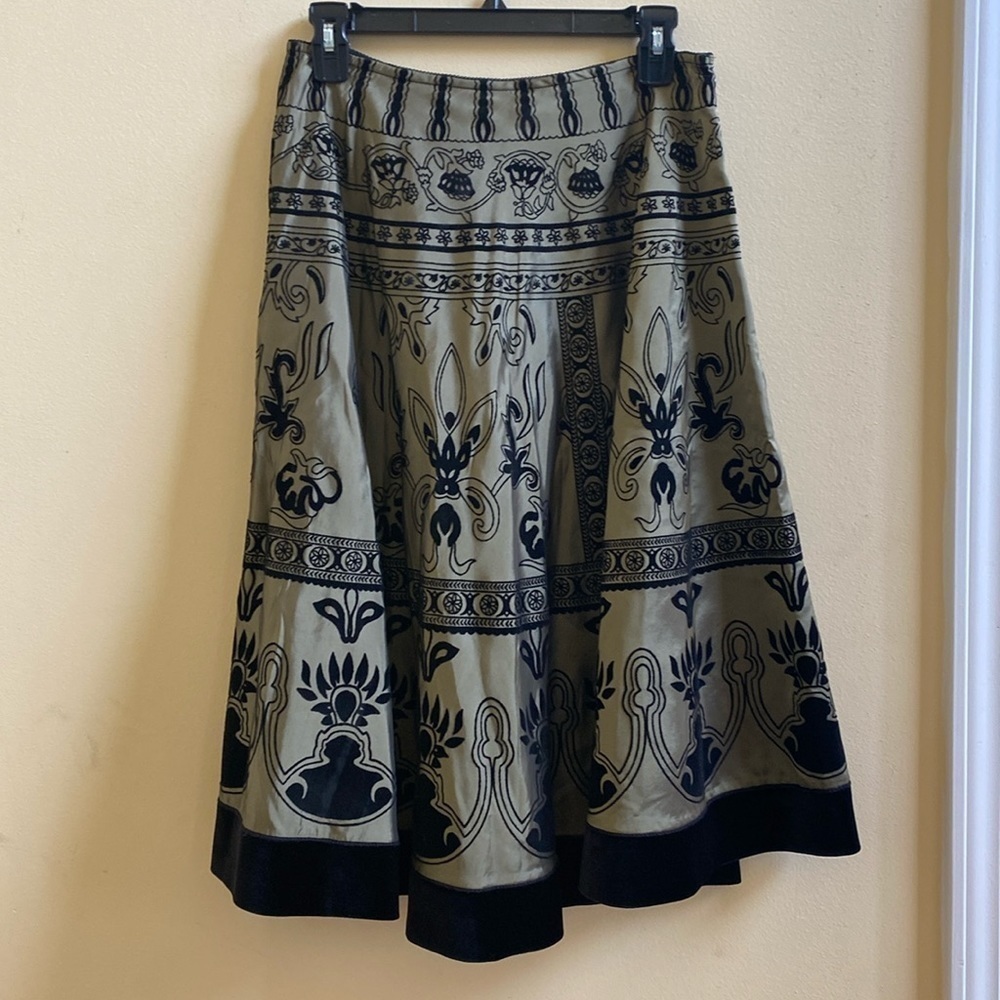 Green Flare Skirt